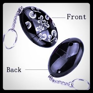 2 Black 120Db Personal Alarm Keychain Emergency!